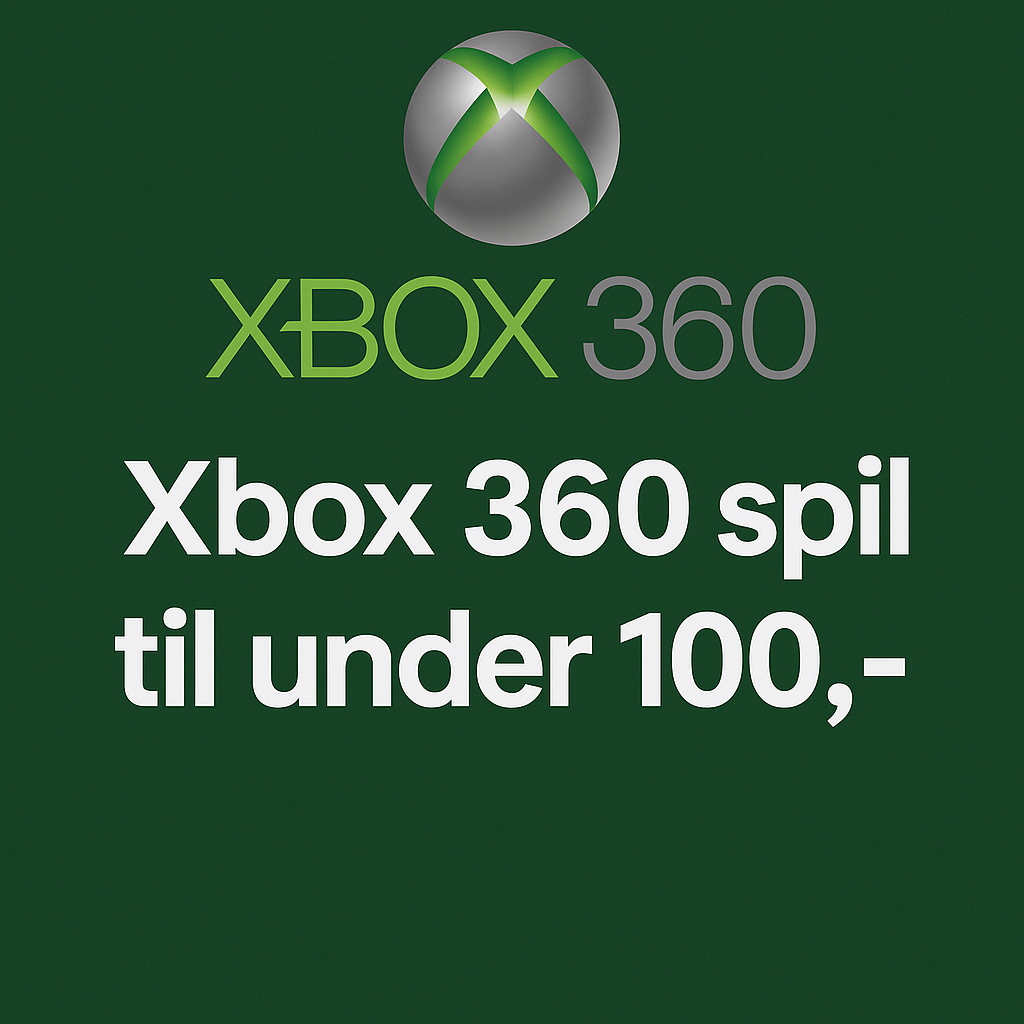 Xbox 360 Spil til under 100 kroner