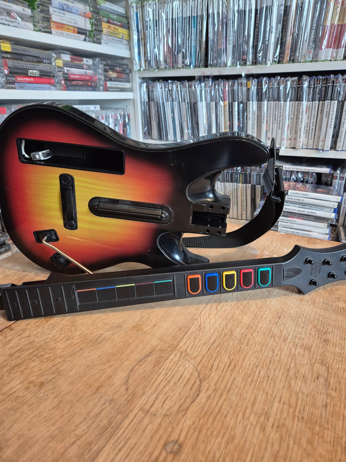Nintendo Wii Guitar Hero Controller Red Octane