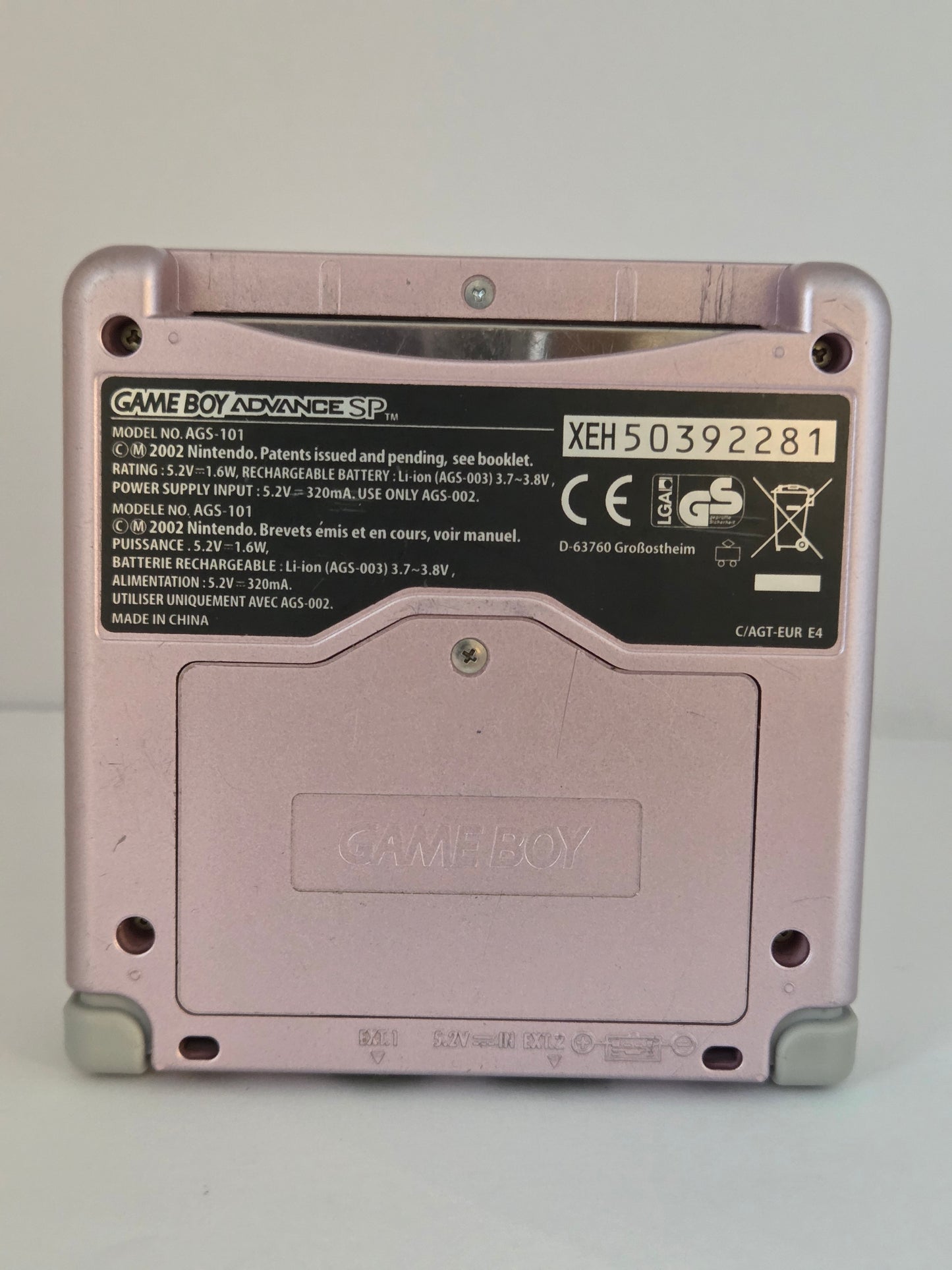 Gameboy Advance SP - Pink (Model: AGS-101)