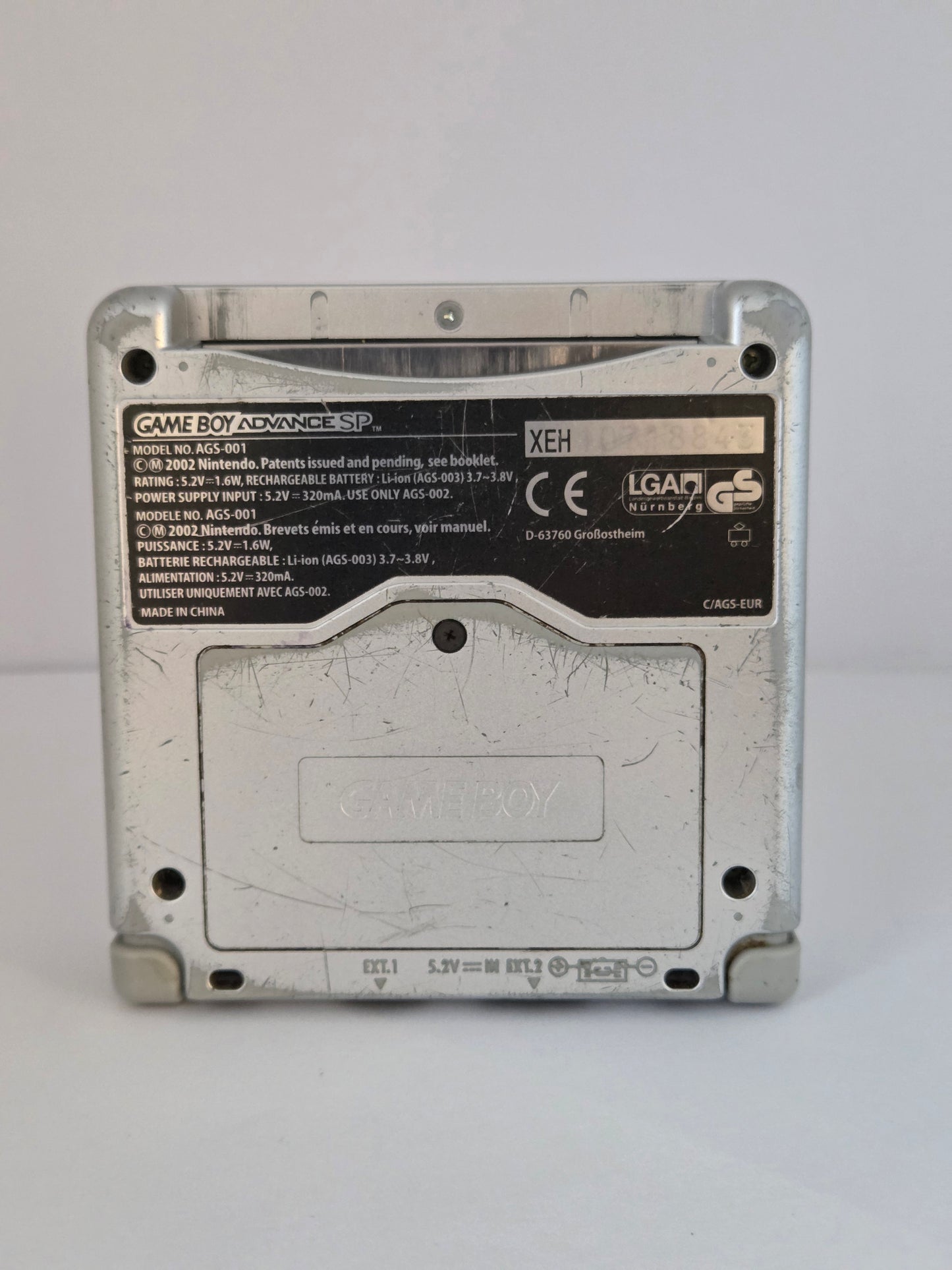 Gameboy Advance SP - Grå (Model: AGS-001)