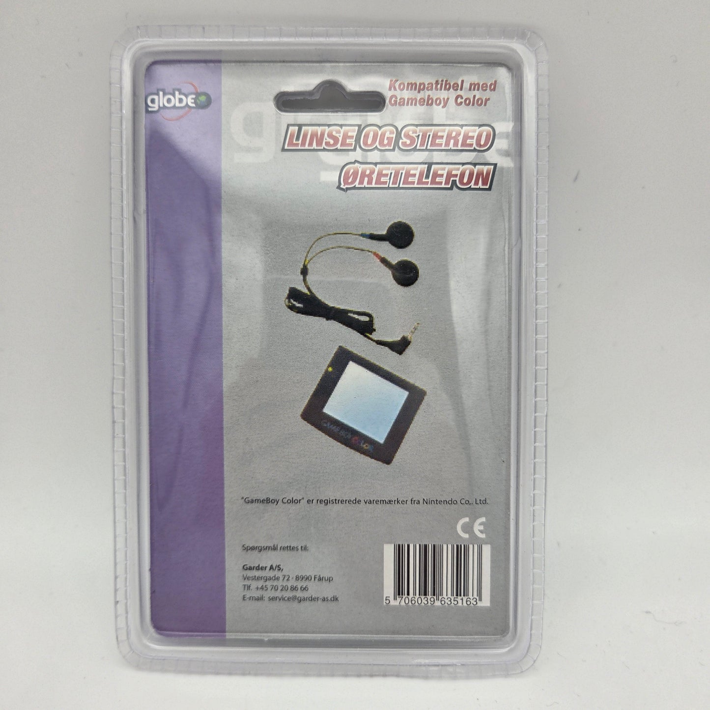 Gameboy Color Skærm + Stereo Høretelefon