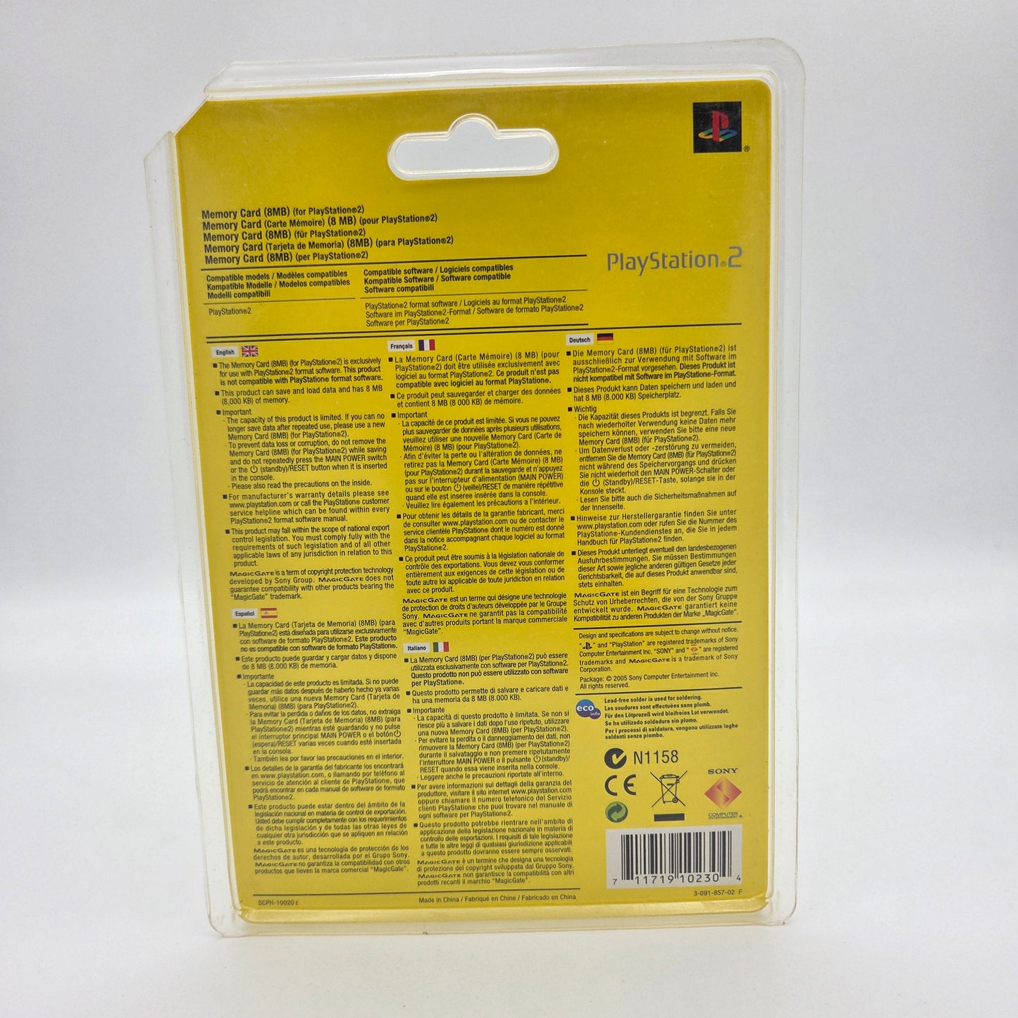 Sony PlayStation 2 Memory Card 8MB - NEW