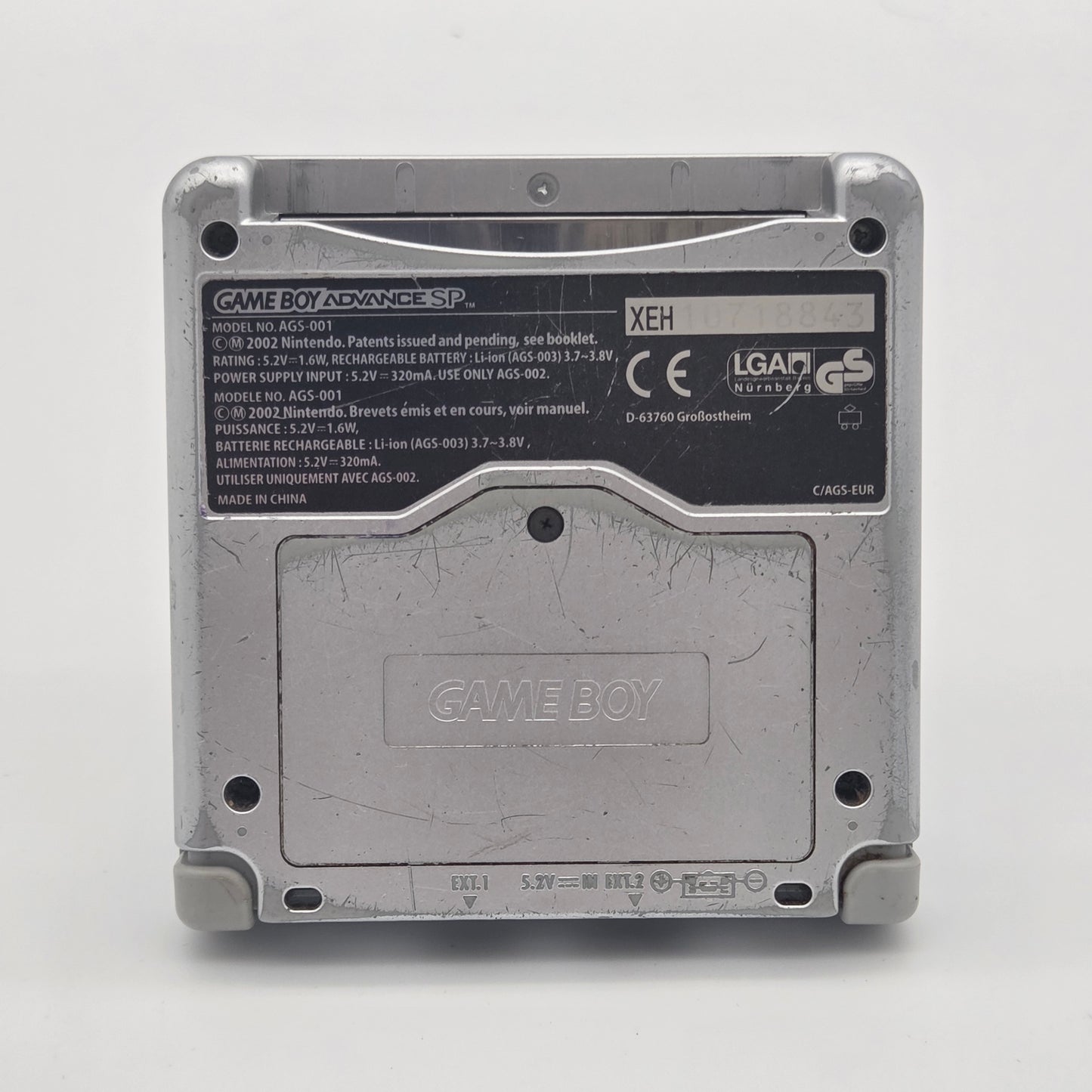Gameboy Advance SP - Grå (Model: AGS-001)