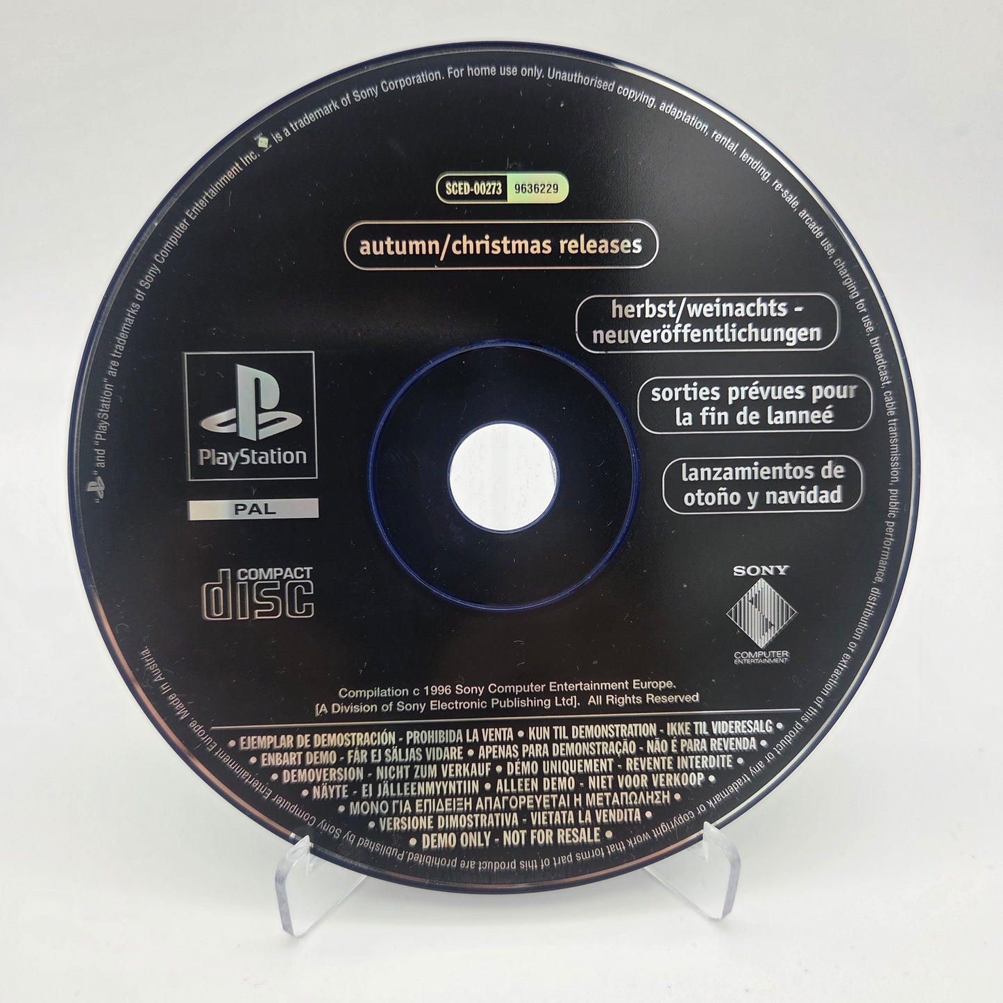 Autumn/Christmas Releases PS1 Demo - (SCED-00273)