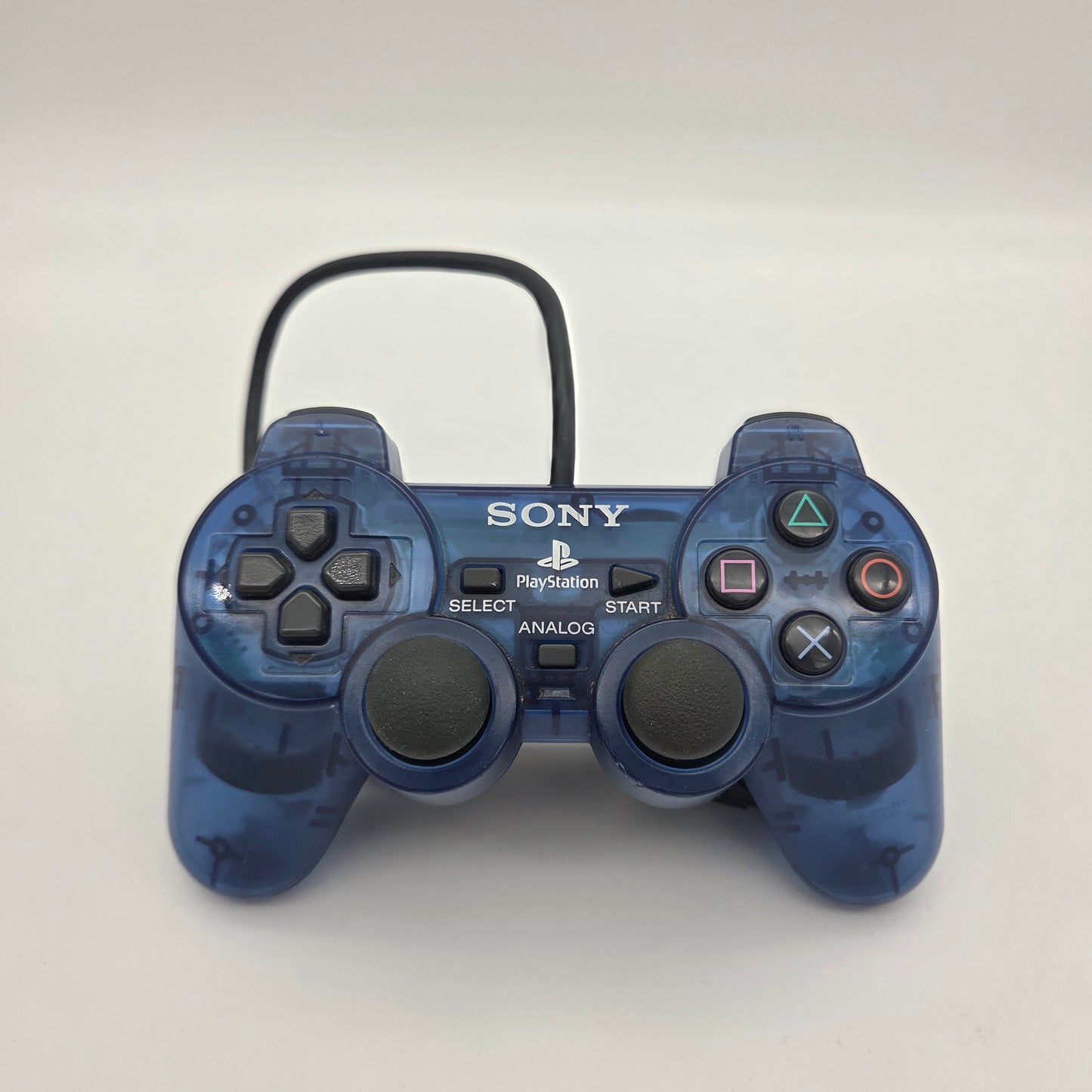 Sony PlayStation 1 DualShock Controller – Transparent Blå