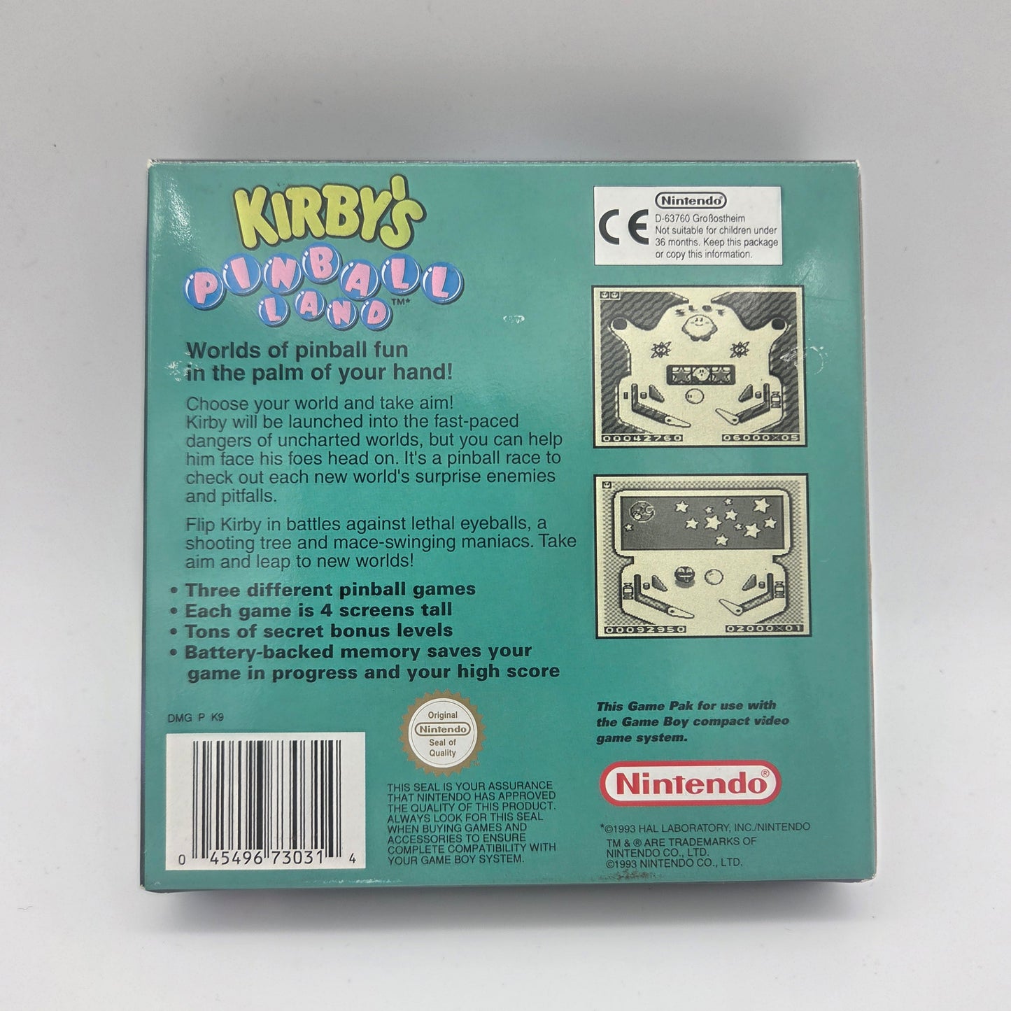 Kirby’s Pinball Land GBC (Boxed) - Mint eksempel
