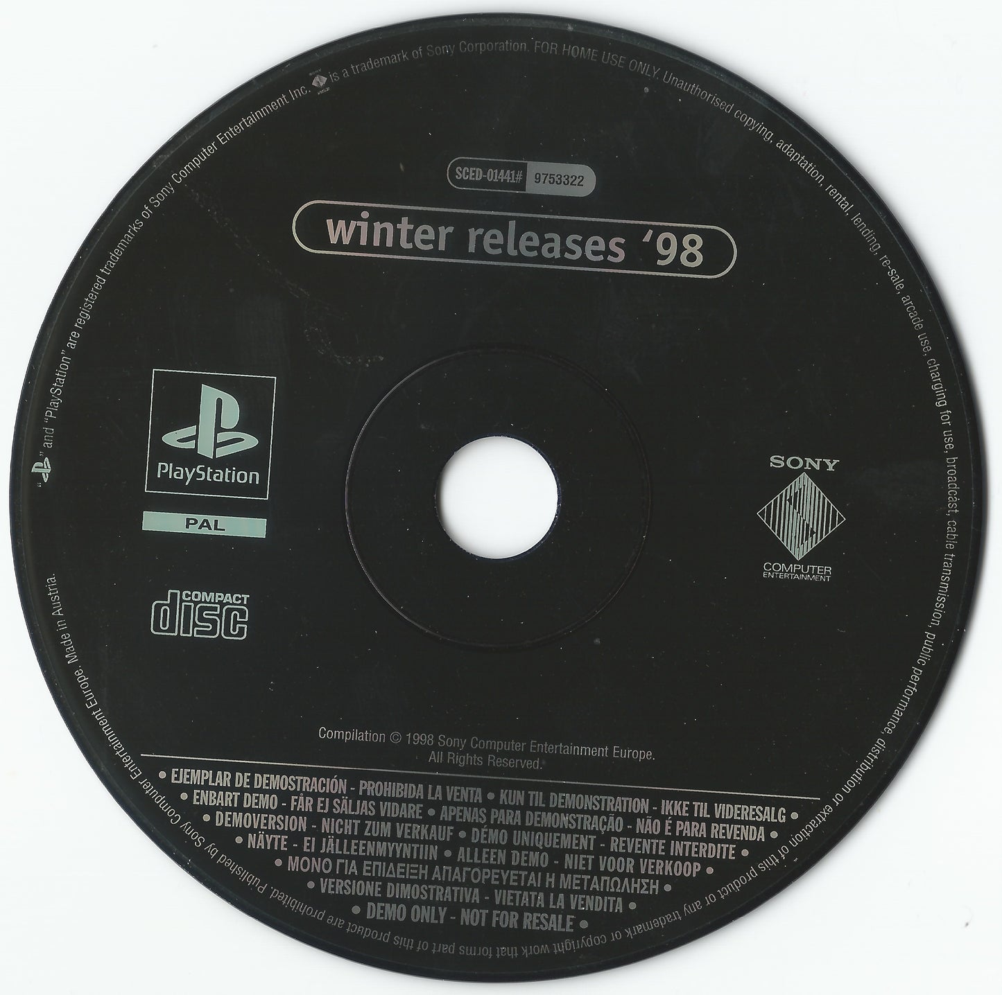 Winter Releases '98 SCED-01441