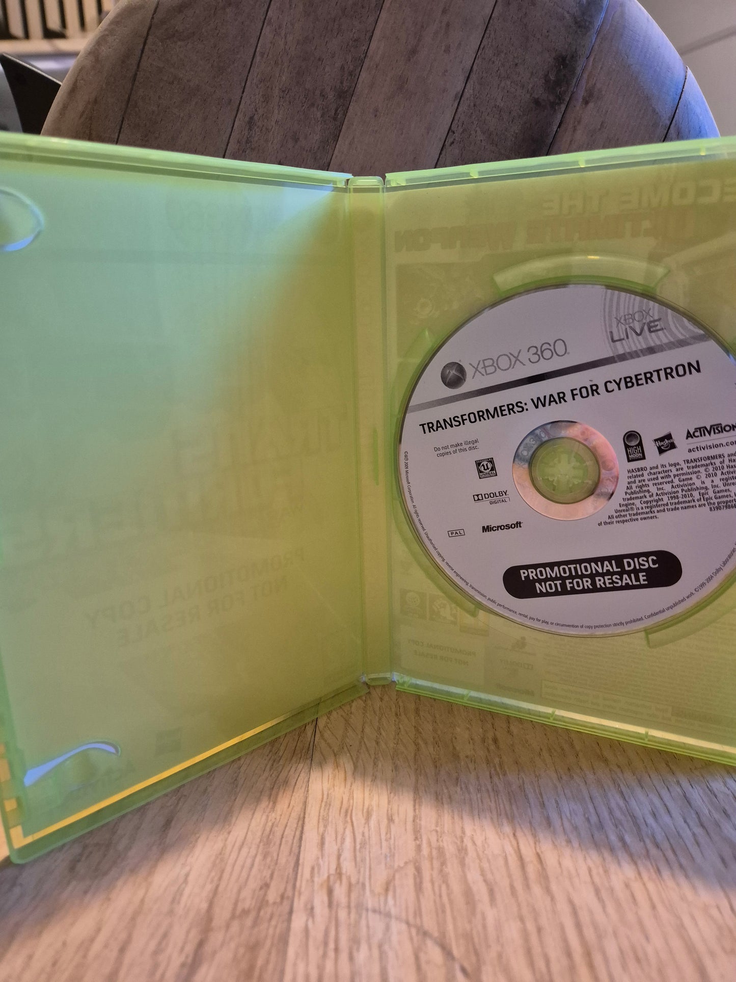RARE* Transformers War For Cybertron Xbox 360