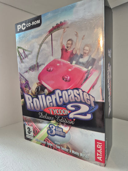 Rollercoaster Tycoon 2 Deluxe Edition 3 Game Boxset PC BIG BOX