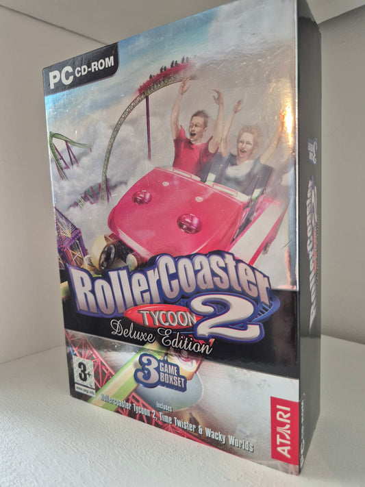 Rollercoaster Tycoon 2 Deluxe Edition 3 Game Boxset PC BIG BOX