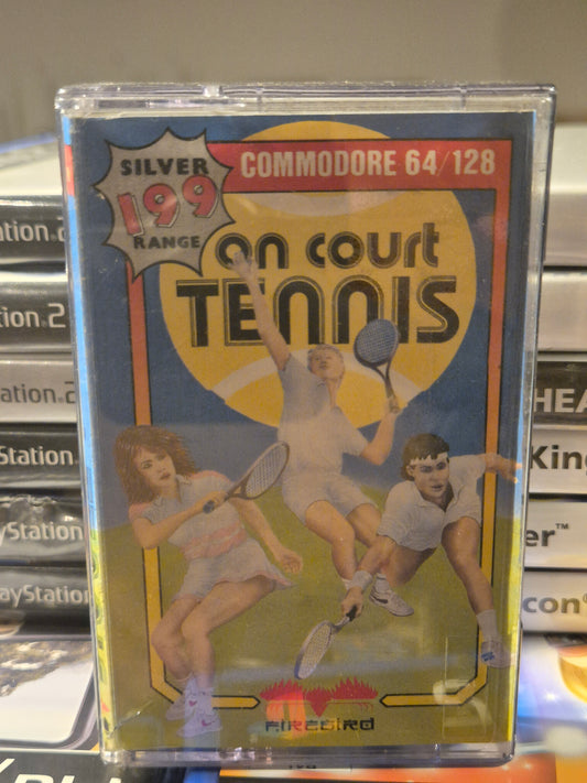 On Court Tennis Cassette (Commodore 64)