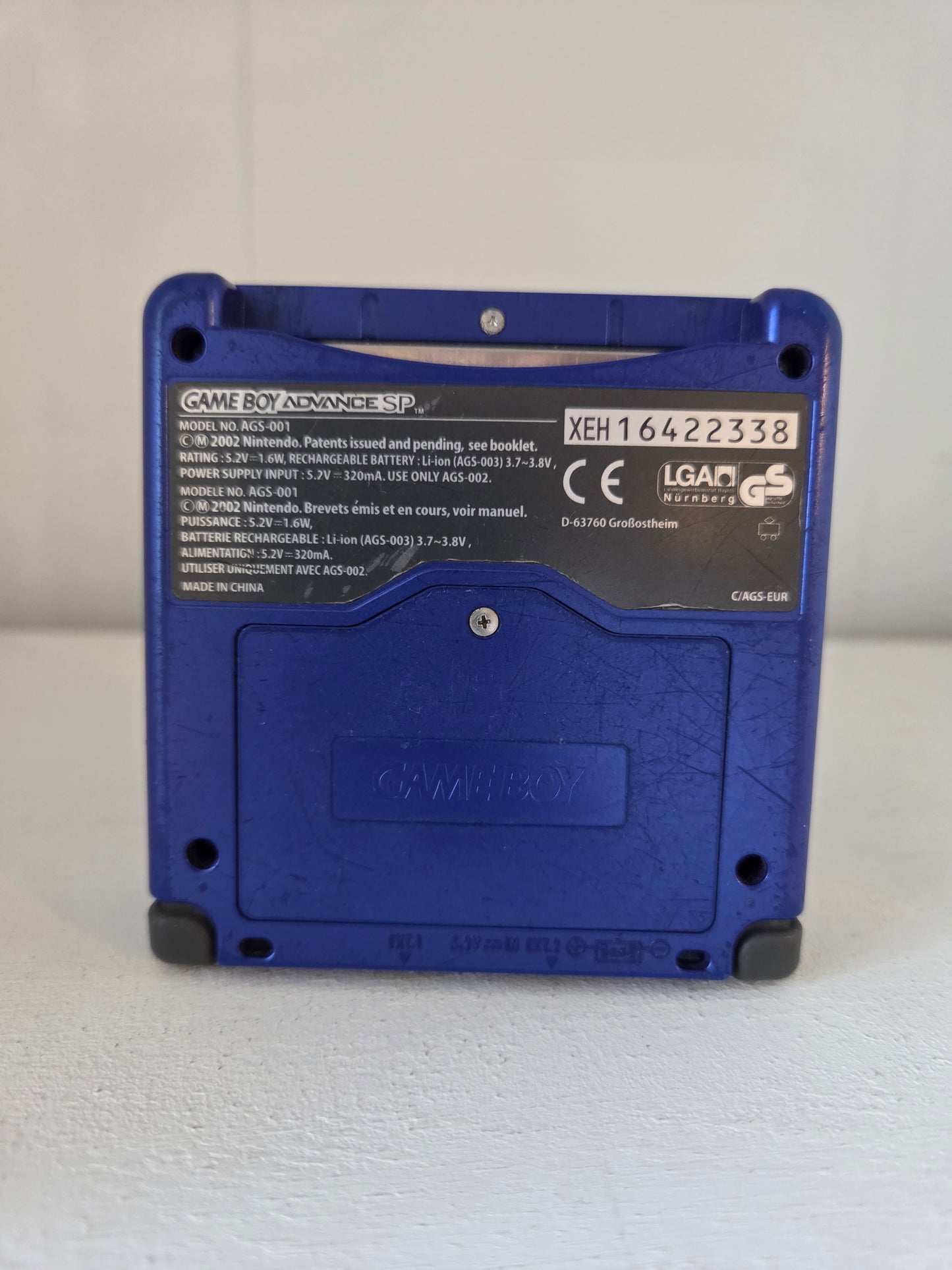 Gameboy Advance SP - Blå (Model: AGS-001)