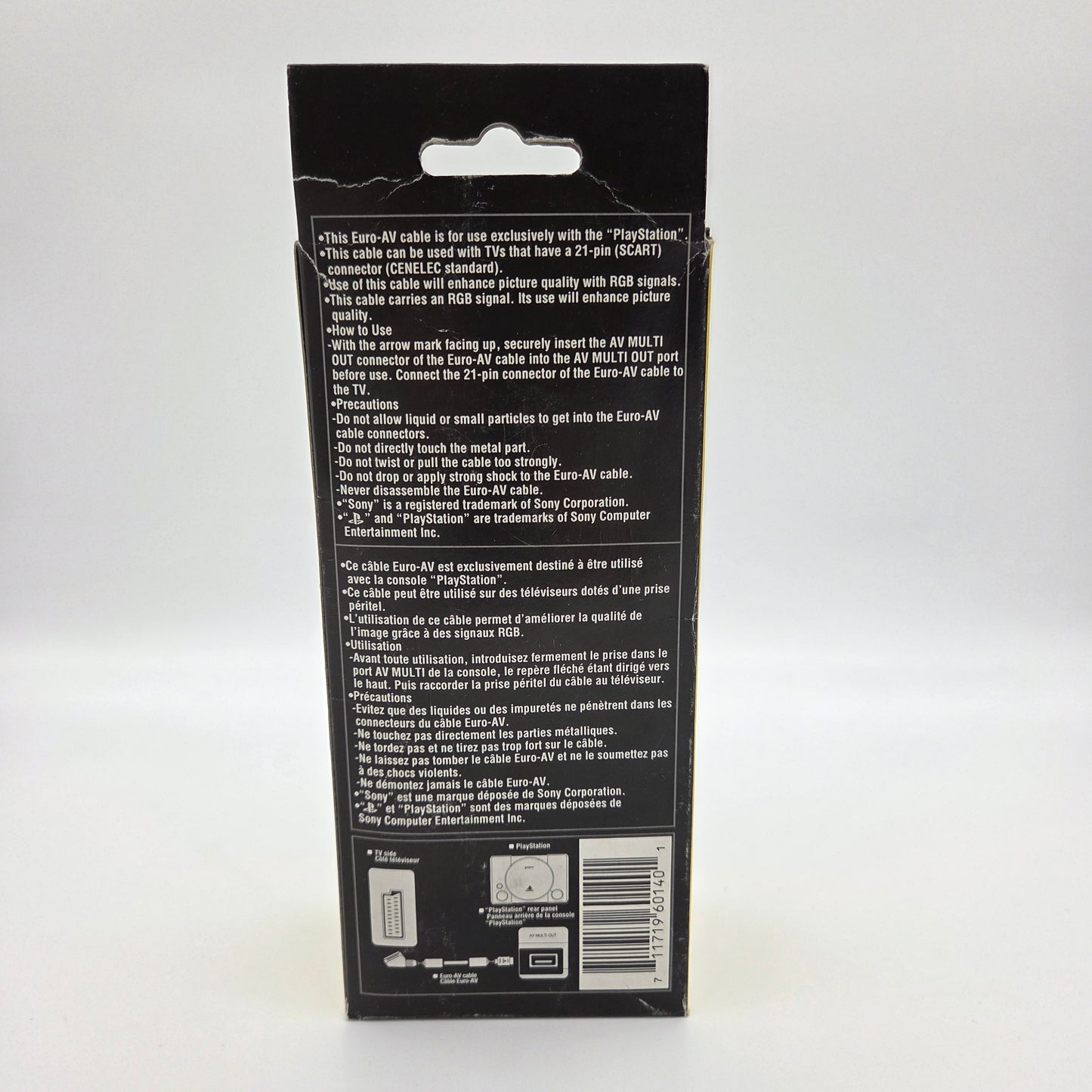 Sony Playstation Euro-AV Cable NEW (Boxed)