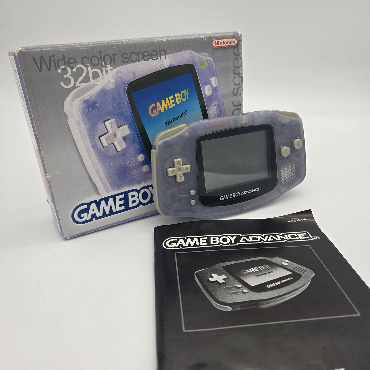 Game Boy Advance Clear Glacier (Komplet i boks)