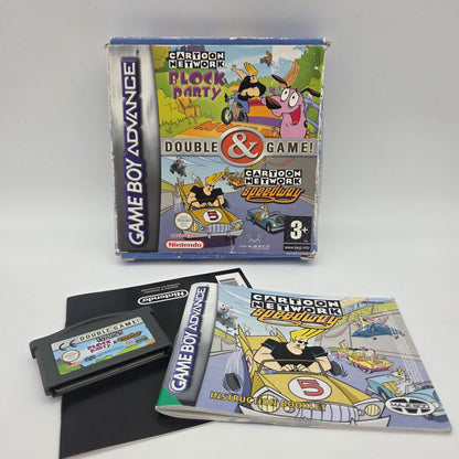 Cartoon Network Block Party og Cartoon Network Speedway i boks(Game Boy Advance)