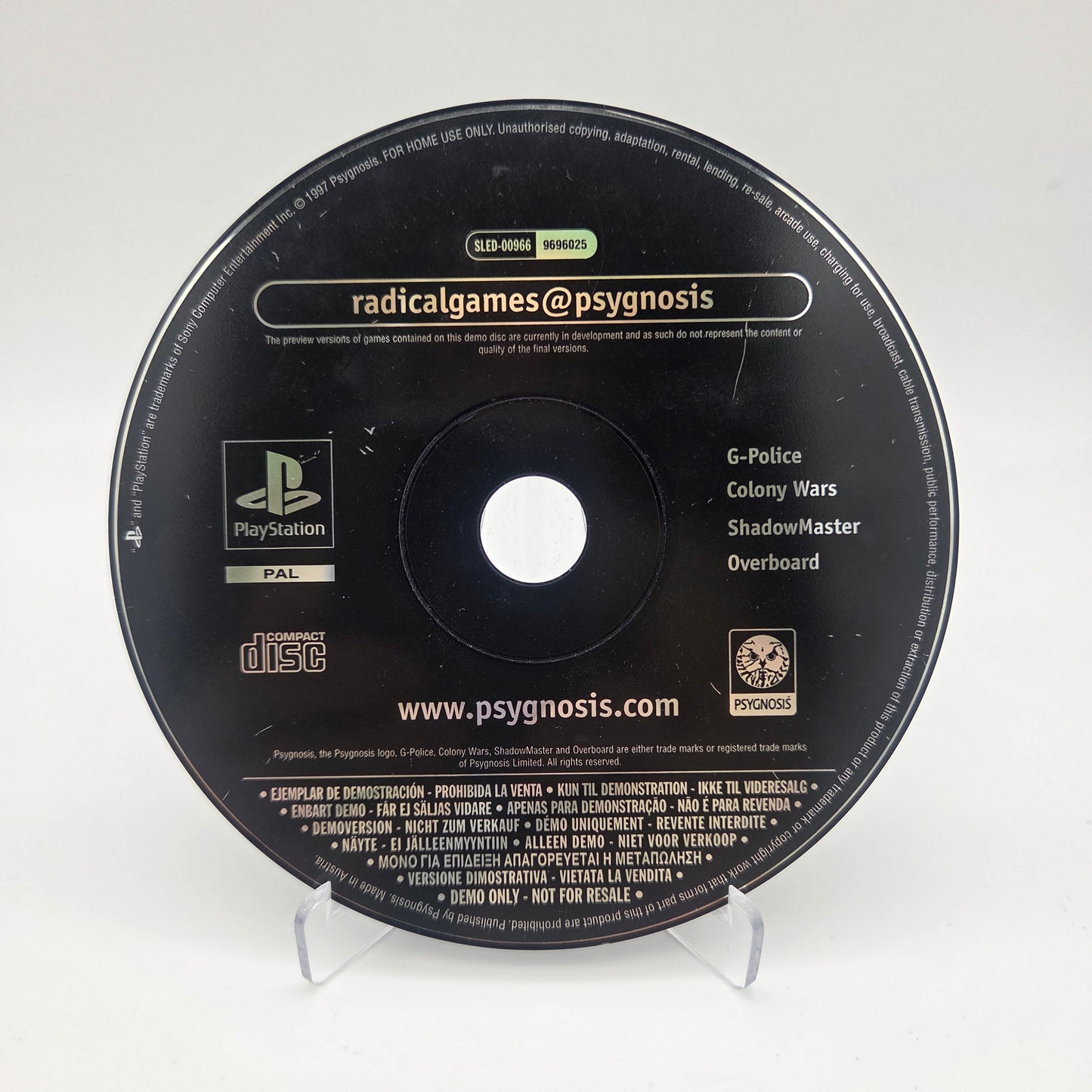 Radical Games @ Psygnosis - PS1 Demo