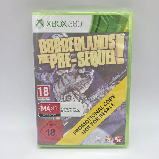 Sjælden* Borderlands: The Pre-Sequel! Xbox 360 Promo (SEALED)