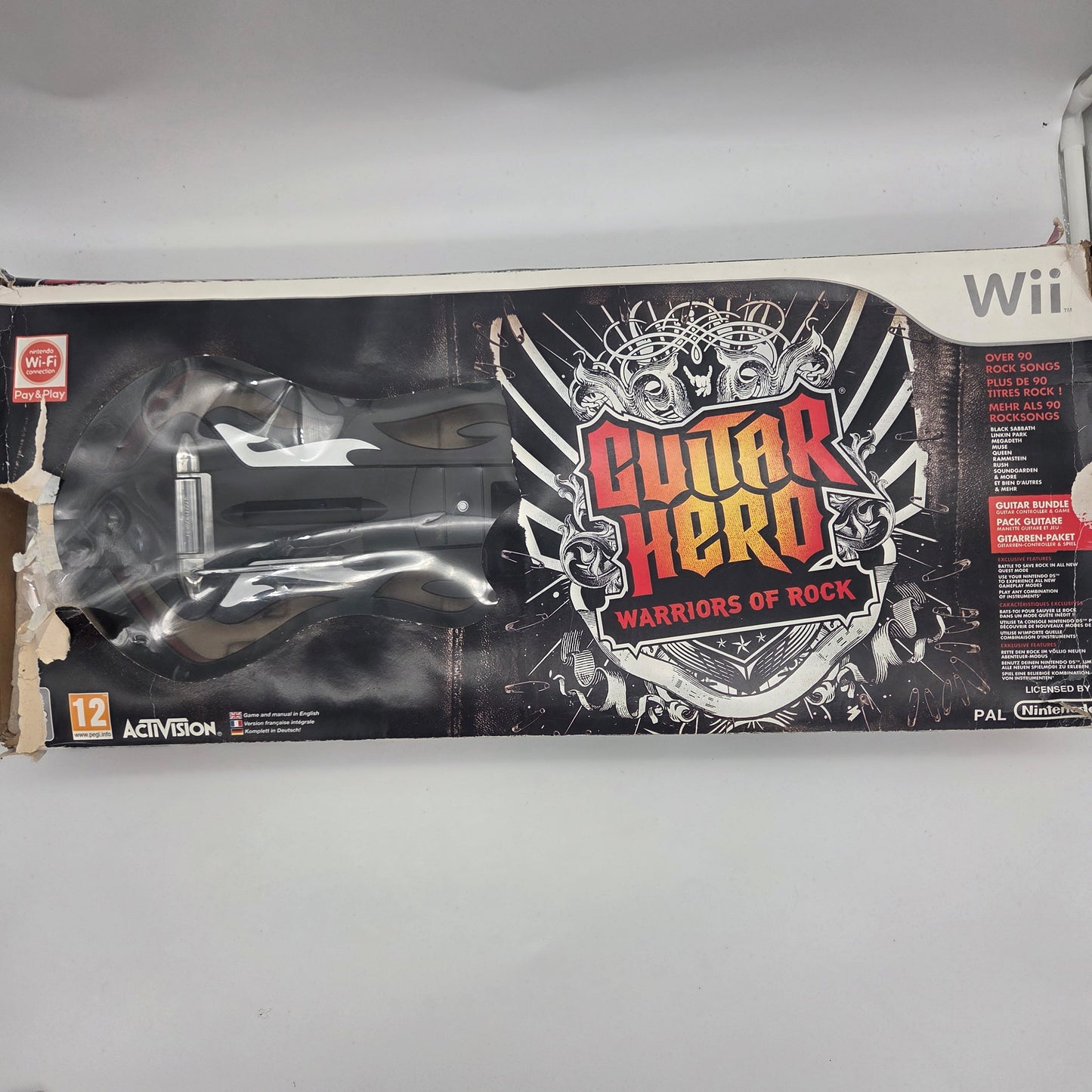 Guitar Hero Controller - Warriors of Rock Wii (Komplet i boks)
