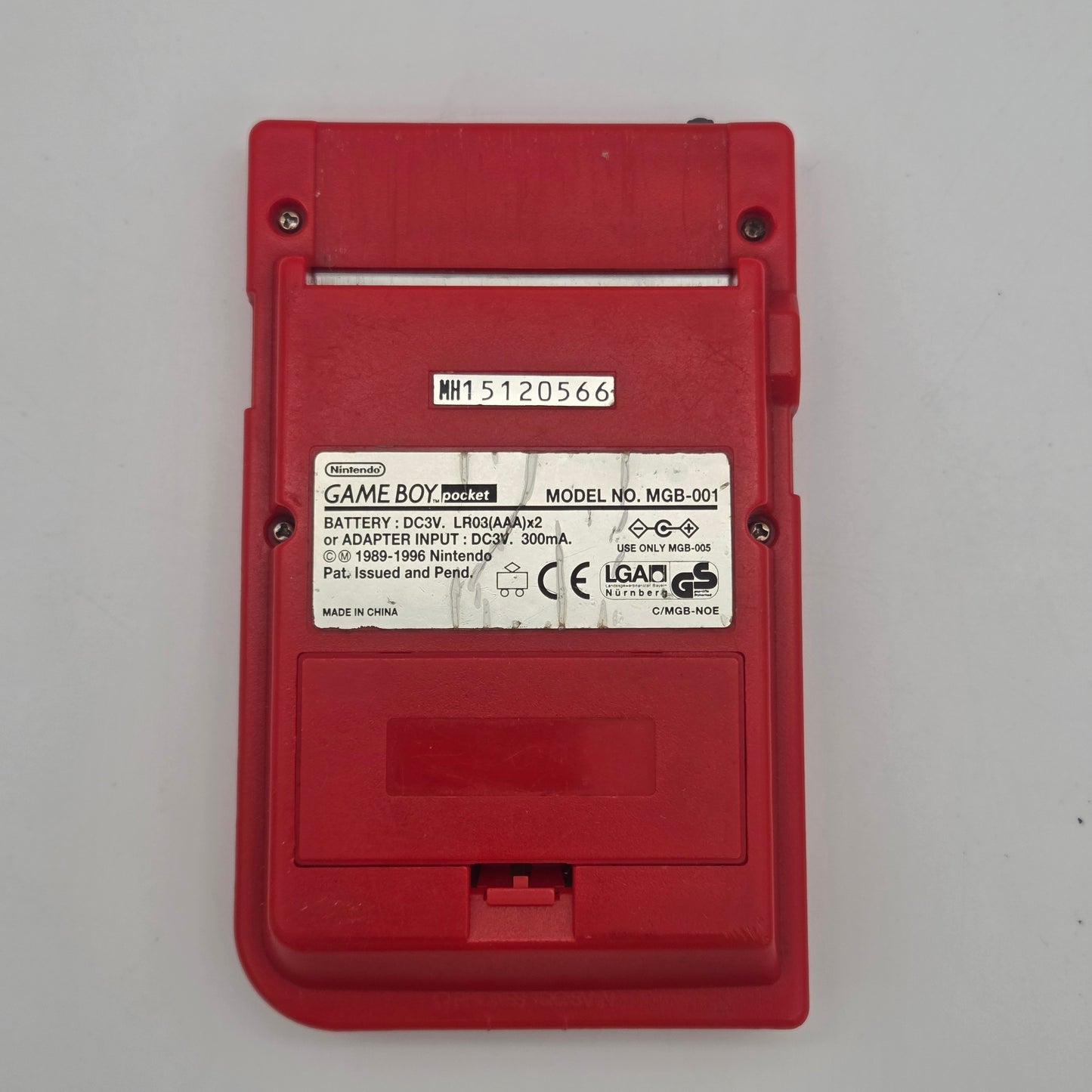 Gameboy Pocket Konsol - Rød (Refurbished)