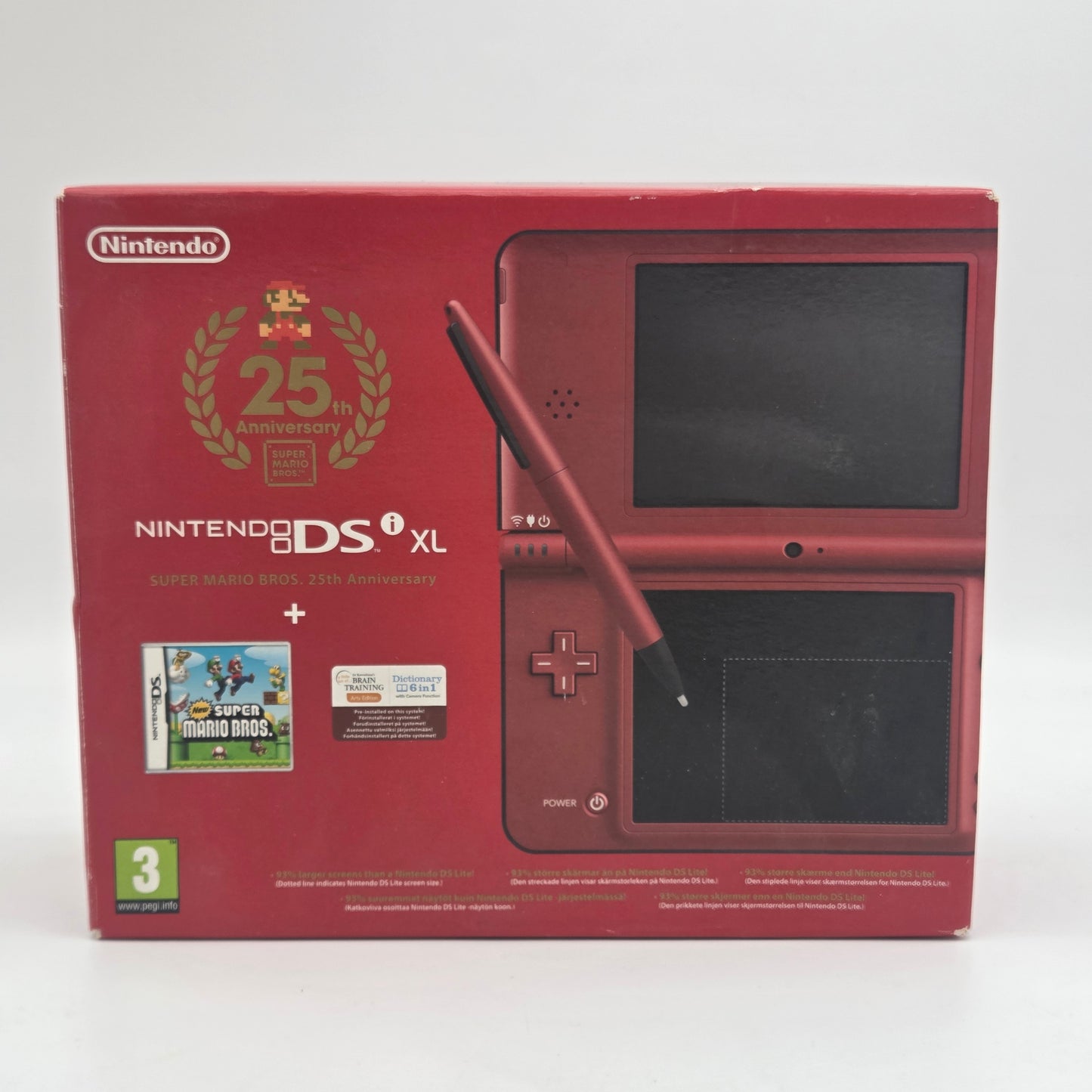 Nintendo DS XL Super Mario Bros 25th Anniversary Limited Edition (Komplet i boks)