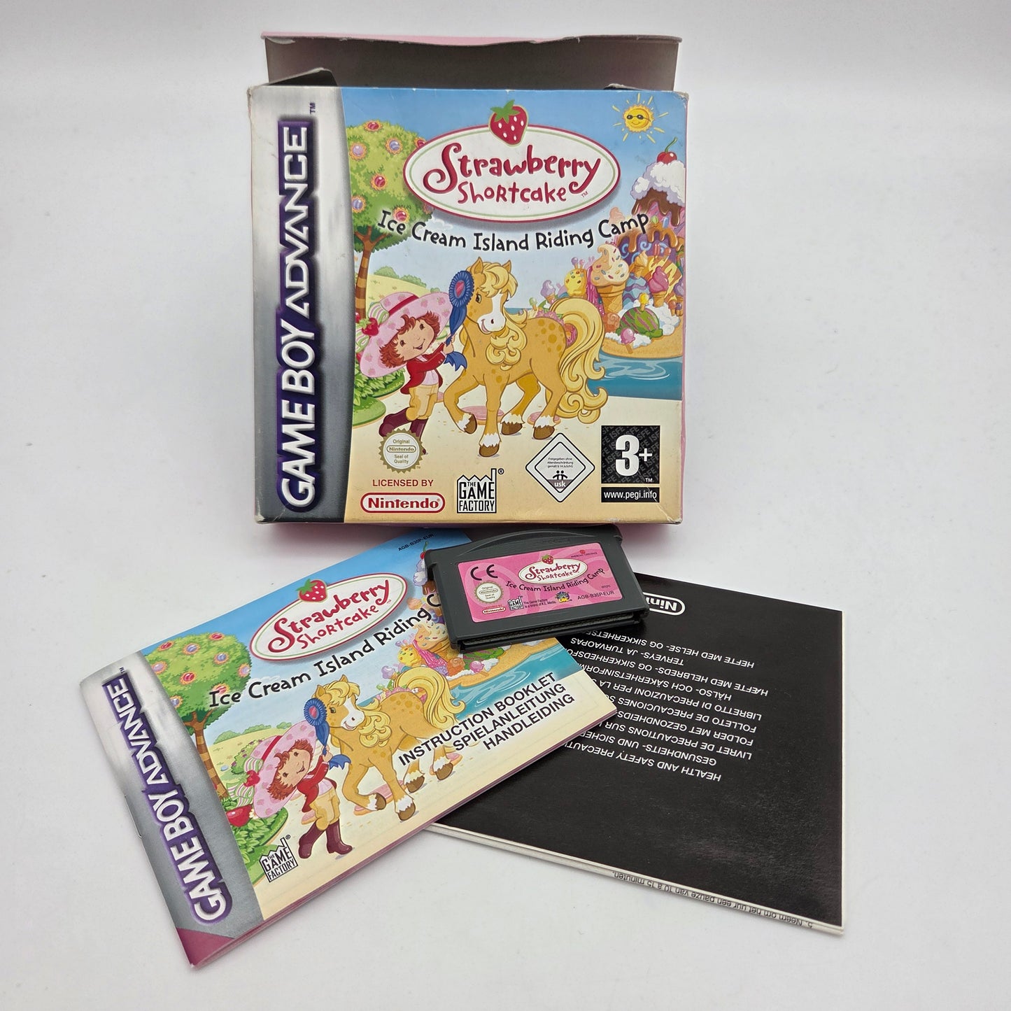 Strawberry Shortcake: Ice Cream Island Riding Camp (Game Boy Advance - Boxed)