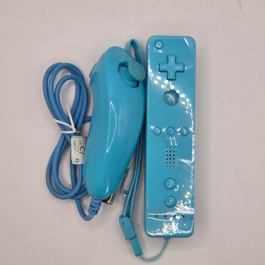 Nintendo Wii Controller + Nunchuk – Blå