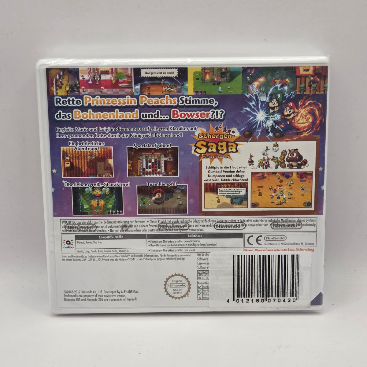 Mario & Luigi: Superstar Saga + Bowsers Schergen 3DS (SEALED)