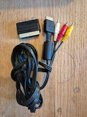 Sony PS1/PS2 AV Kabel + Scart Adapter