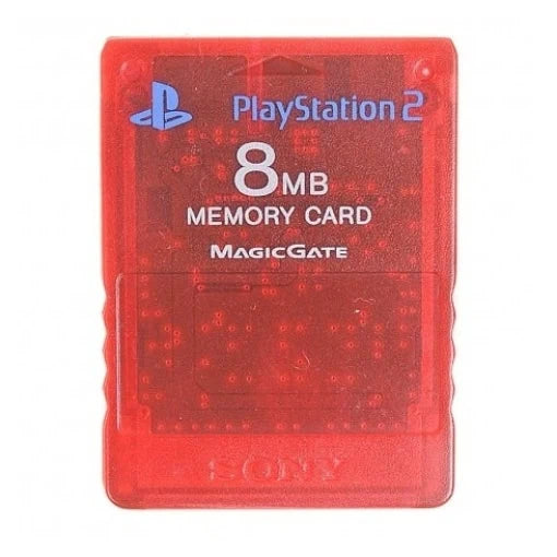 Memory Card 8MB til Playstation 2 - Rød